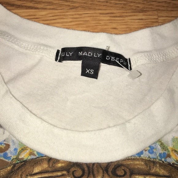 Brocade elephant chain scarf muscle Shirt XS S - Picture 6 of 8